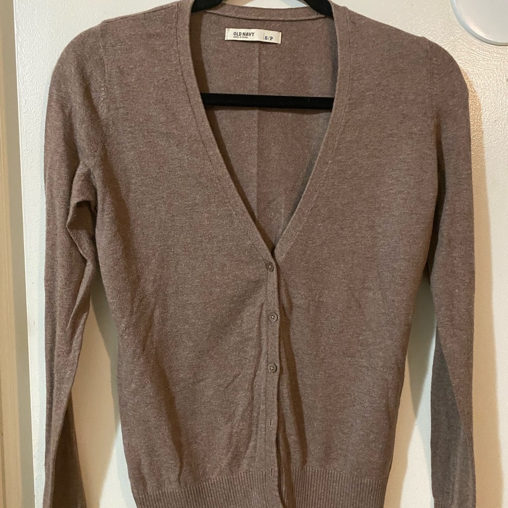 Brown/taupe Old Navy cardigan